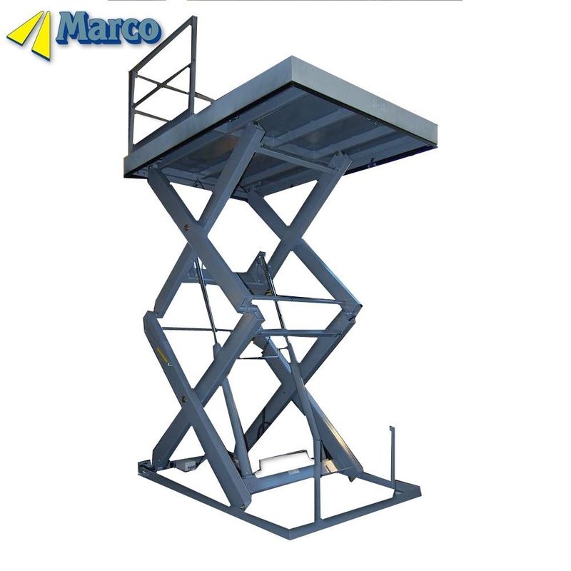 سطح وزن ویژه Marco Goods Lift پلی فرم بلند کننده قیچی هیدرولیک در دو سطح ثابت