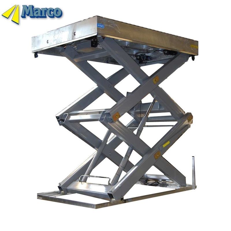 900mm ارتفاع نزدیک مارکو عمودی قیچی هیدرولیک پلی فرم کار بلند برای ثابت