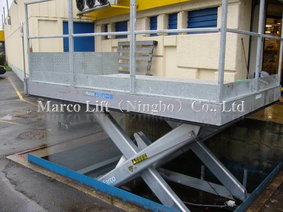 4-6 تن Marco بارگیری Dock میز بلند قیچی با گزینه های سفارشی CE تایید شده